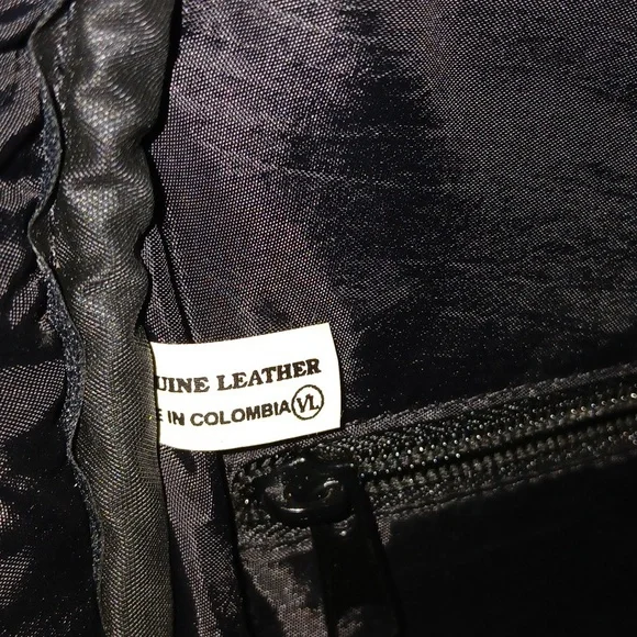 Brown Leather Sling-Style Shoulder Bag ■ Adjustable Padded Strap - Picture 8 of 12